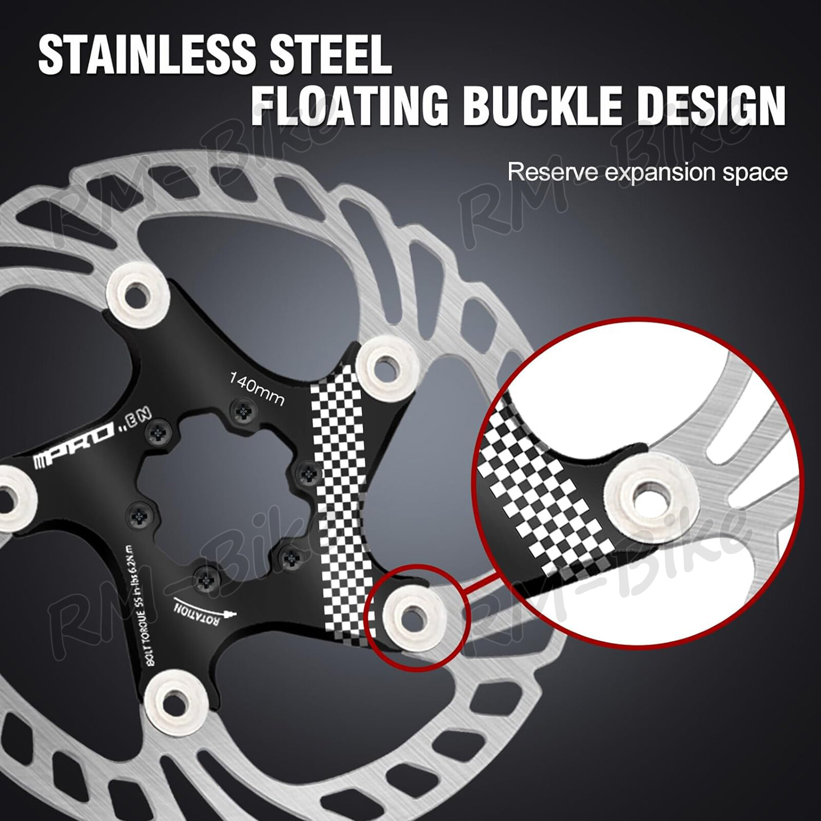 1/2PC Floating Rotor 140/160/180/203MM Bike Disc Brake Rotor 6 Bolts fit Shimano