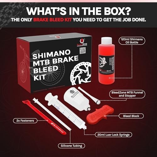 Shimano Hydraulic Disc Brake Bleed Kit with Mineral Oil for Bikes