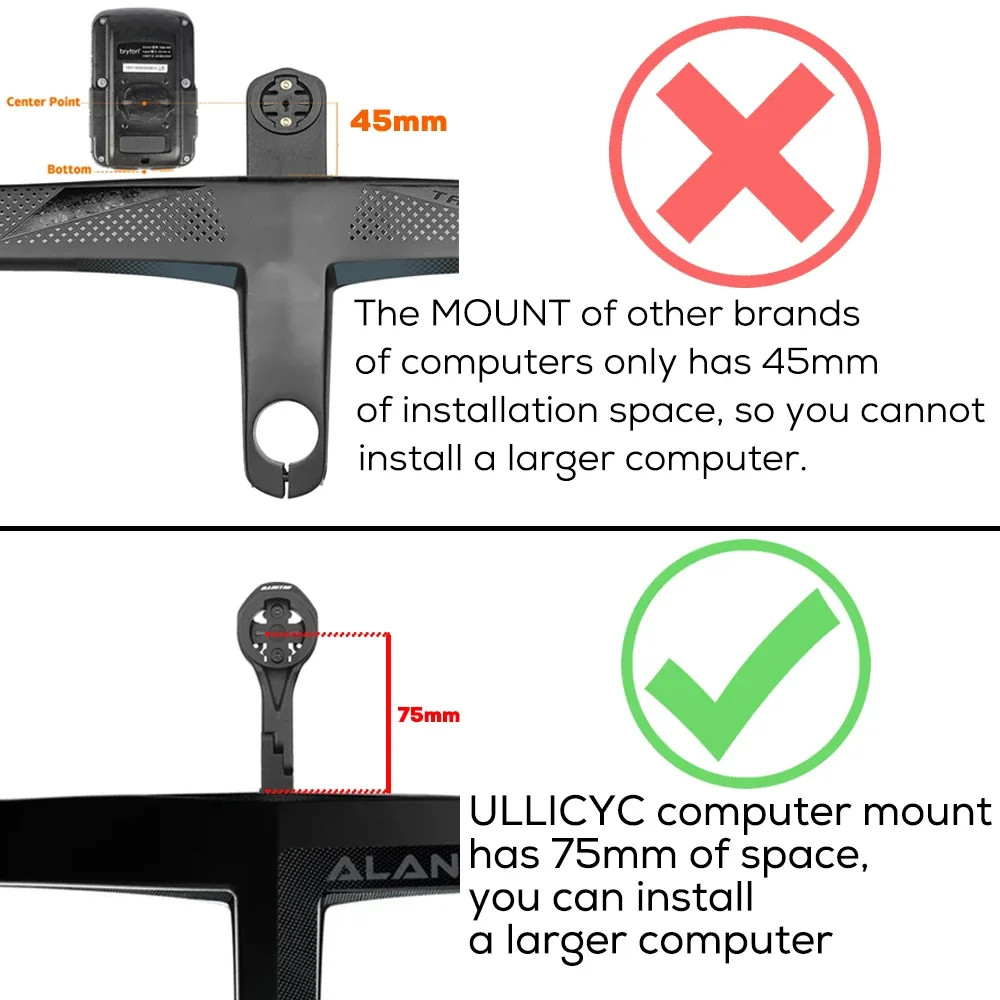 28.6mm Road Bike Cockpit Full Internal Cable Integrated Handlebar 360-440mm