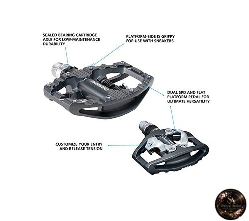 SHIMANO PD-EH500 SPD/Flat Pedals [Dark Gray] EPDEH500