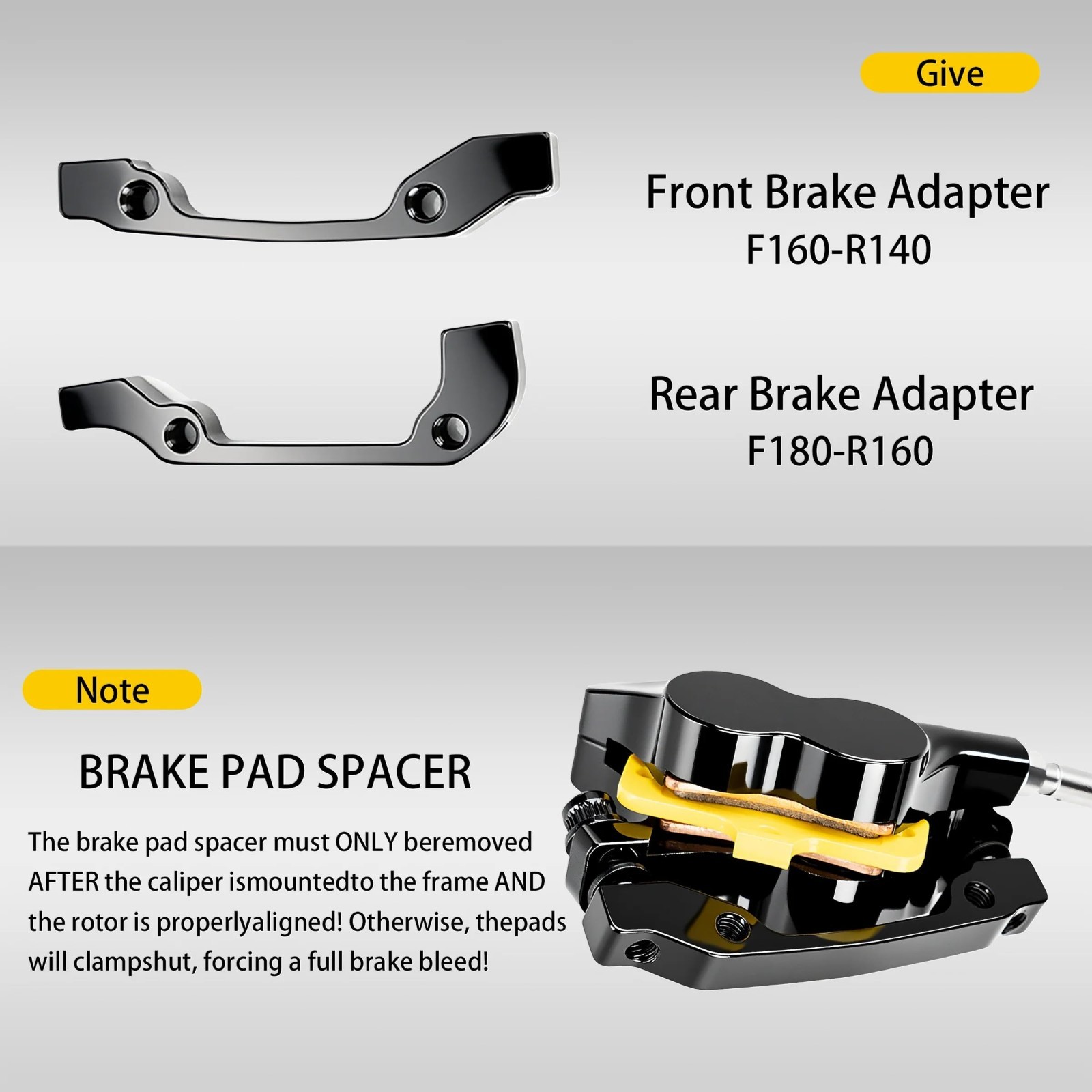 Front Rear Dual Brake Kit for Surron Light Bee Talaria Sting Segway X160 X260