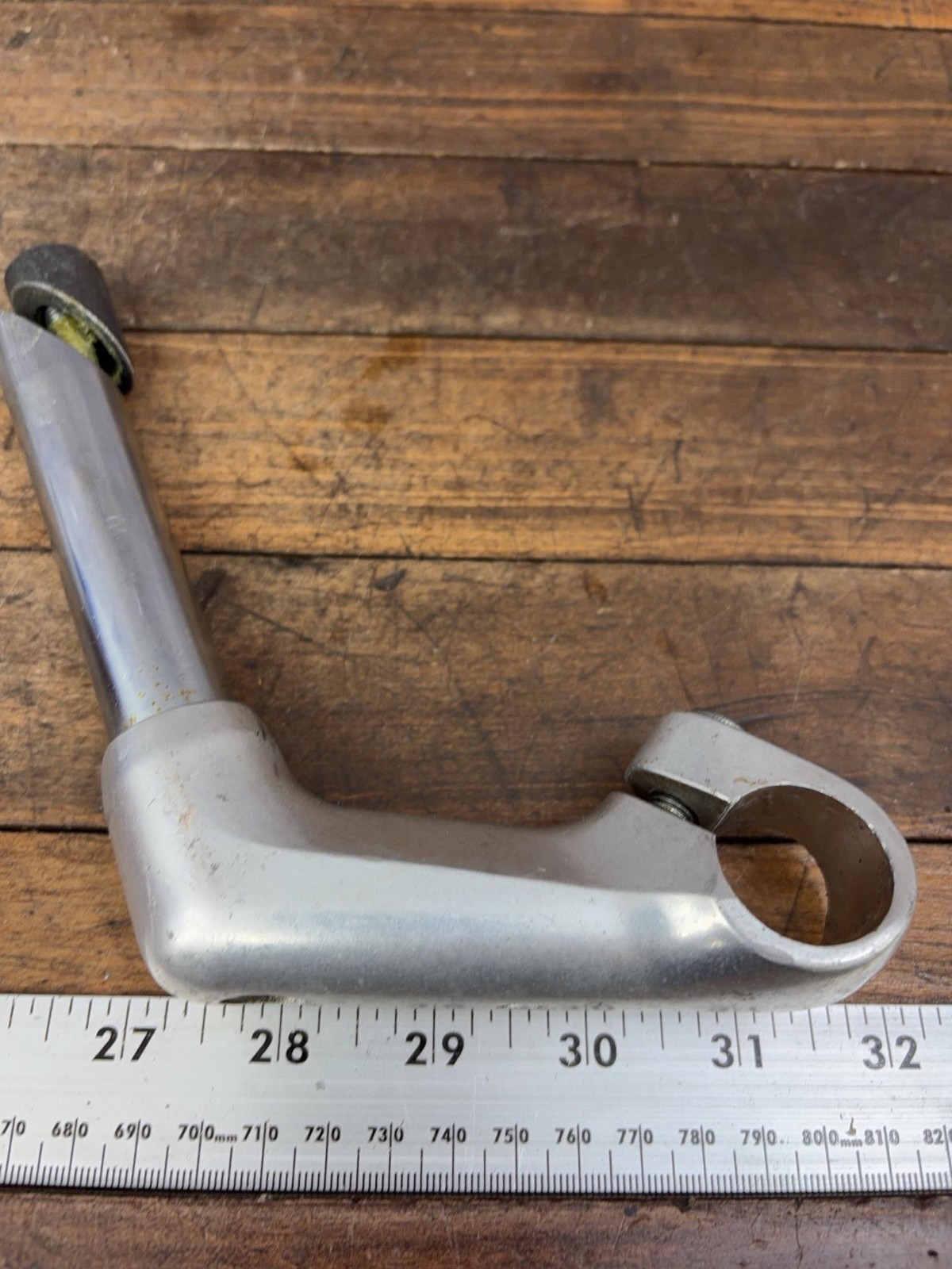 Vintage Sakae MT Quill Stem 22.2 5.4 Clamp Silver Japan Riser MTB Bar Cafe Bike