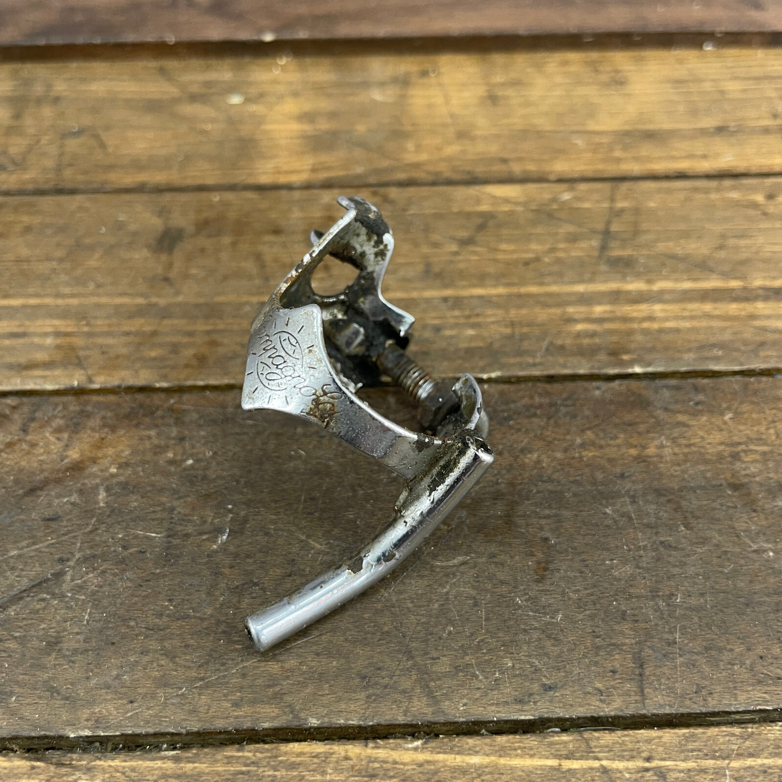 Vintage Campagnolo Cable Guide Clamp Bolt Nut Down Tube BREV 28.6 Short 70s B1