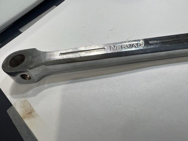 ! VINTAGE 6.75 » COTTERED LEFT CRANK ARM STEEL NERVAR JAPAN SHINEY OLD