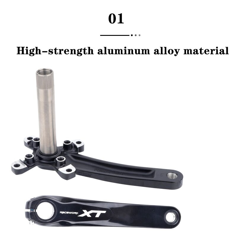 170/175mm 104BCD Crank Arms Mountain Bike Crankset Chainring 32/34/36/38/42/42T