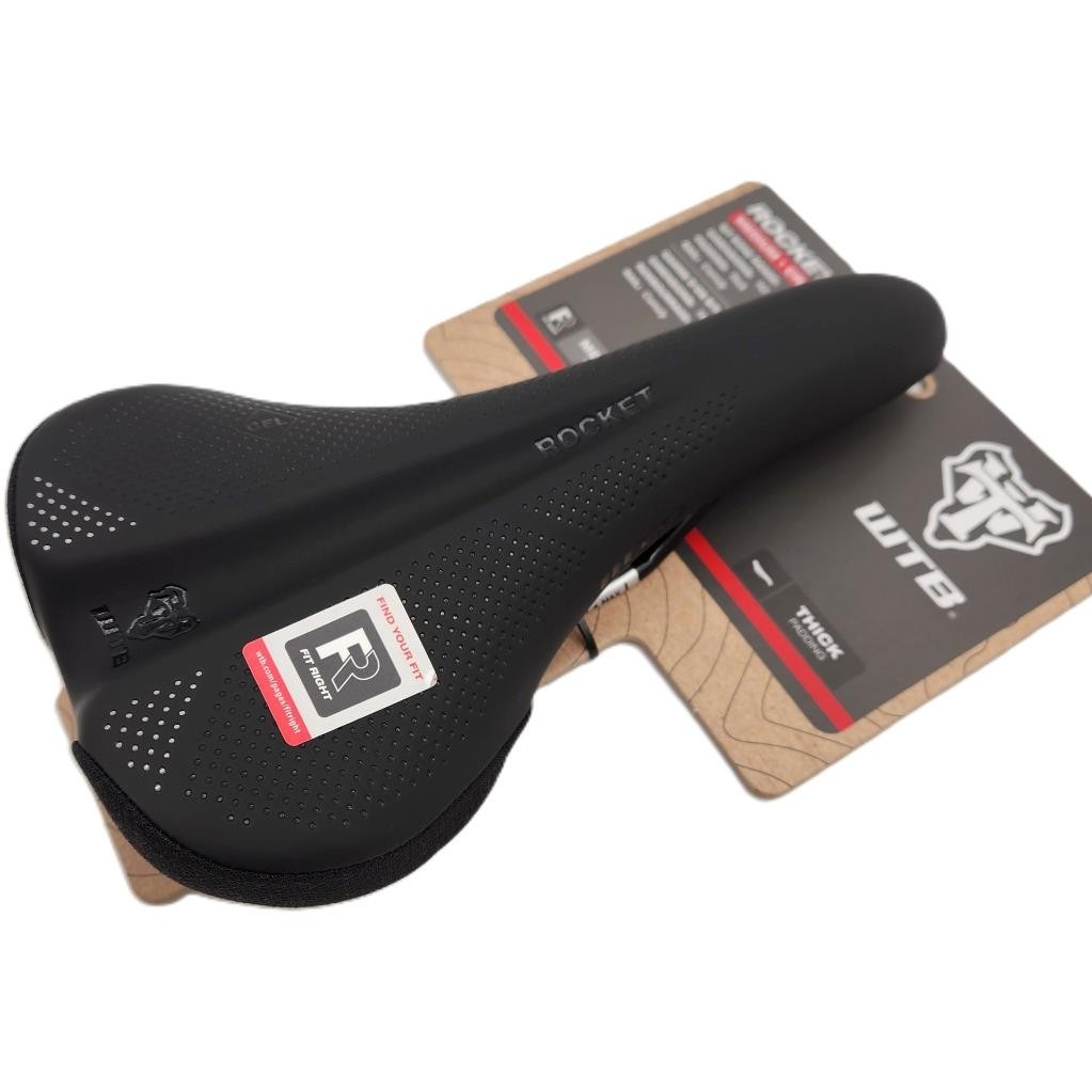 WTB Rocket Medium Bicycle Saddle Unisex Seat Chromoly Rails 142mm x 265mm Black