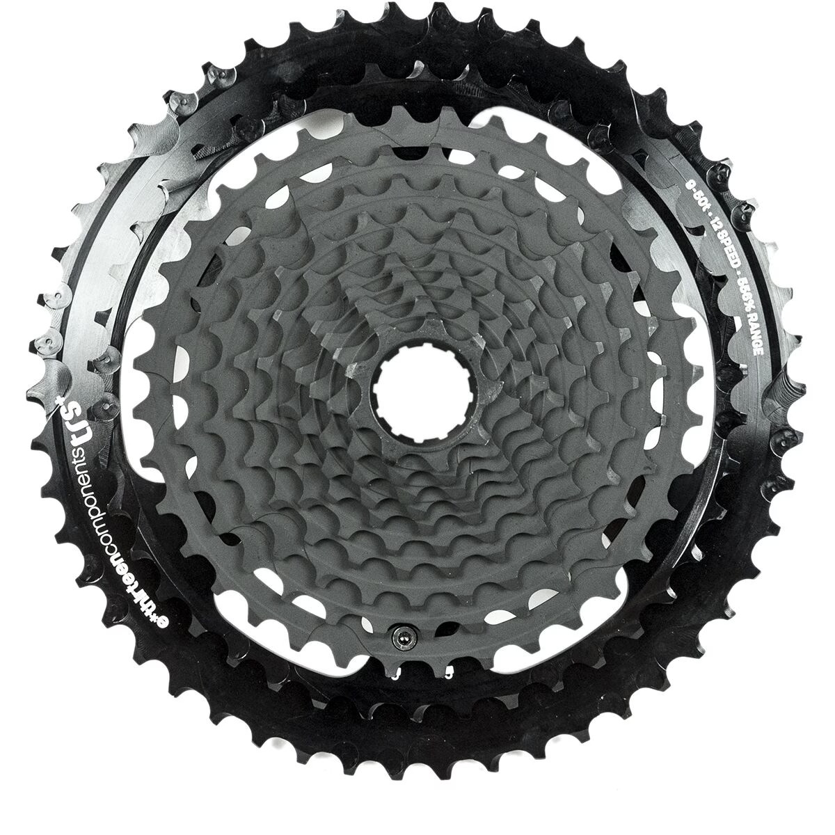 e*thirteen components TRS Plus 12-Speed Cassette Black, 9-46t