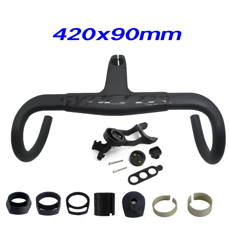 Carbon Road Bicycle Integrated Handlebar 31.8mm 28.6mm 390-430mm Drop Handelbars