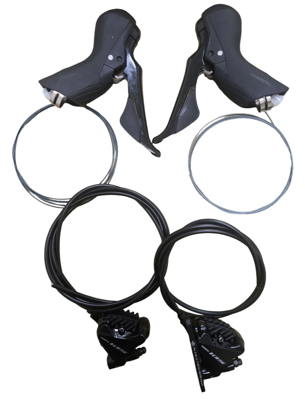 Shimano ST-R7020 950mm 1700mm 11 Speed Road disc hydo shifter set L&R Flat mount