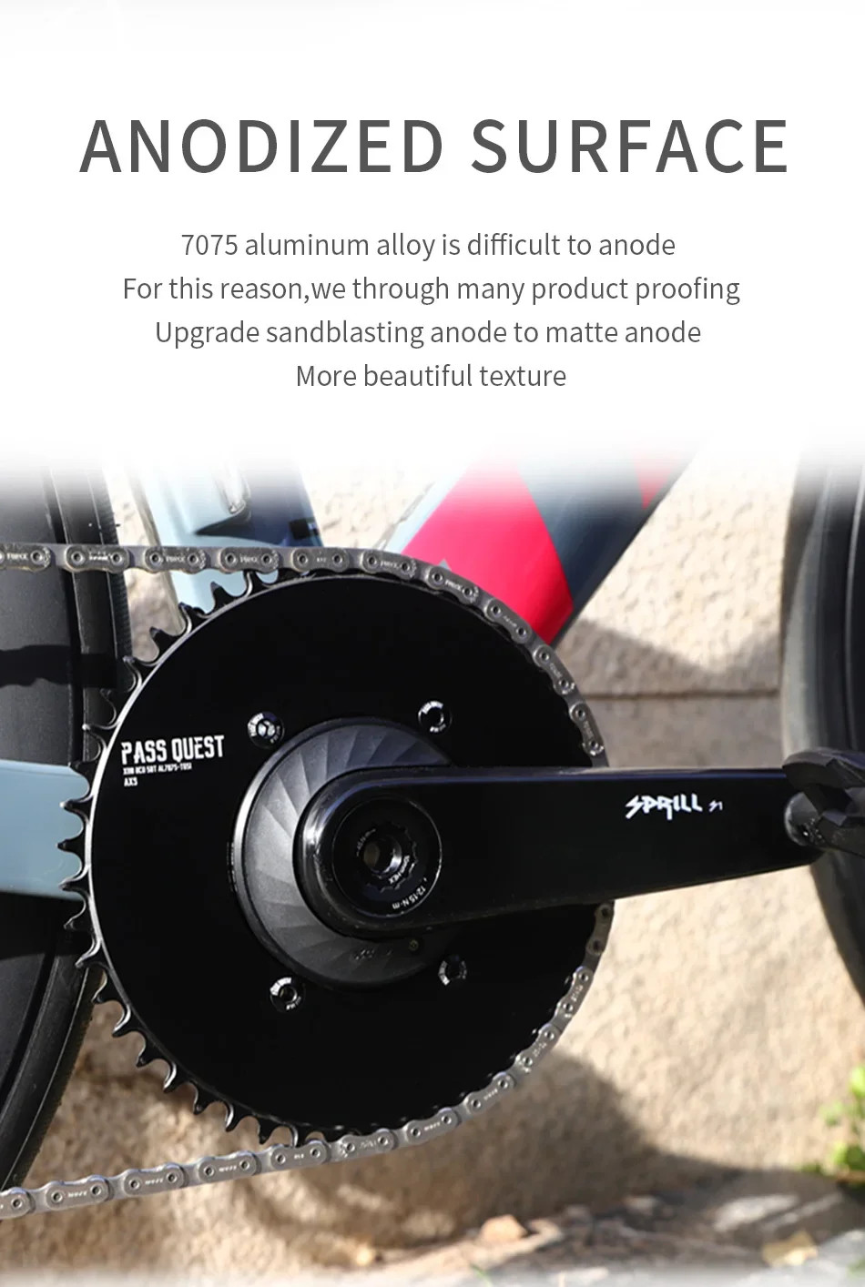 1X110 BCD Road Bike Single Chainring 4-bolt for AERO Axs Chain for SHIMANO 4700