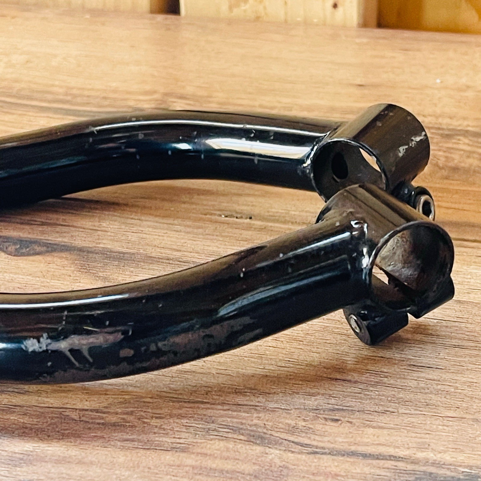 Vintage Salsa Mangos de Amor Bar Ends Chromoly Steel Multi Bend Ergo Black