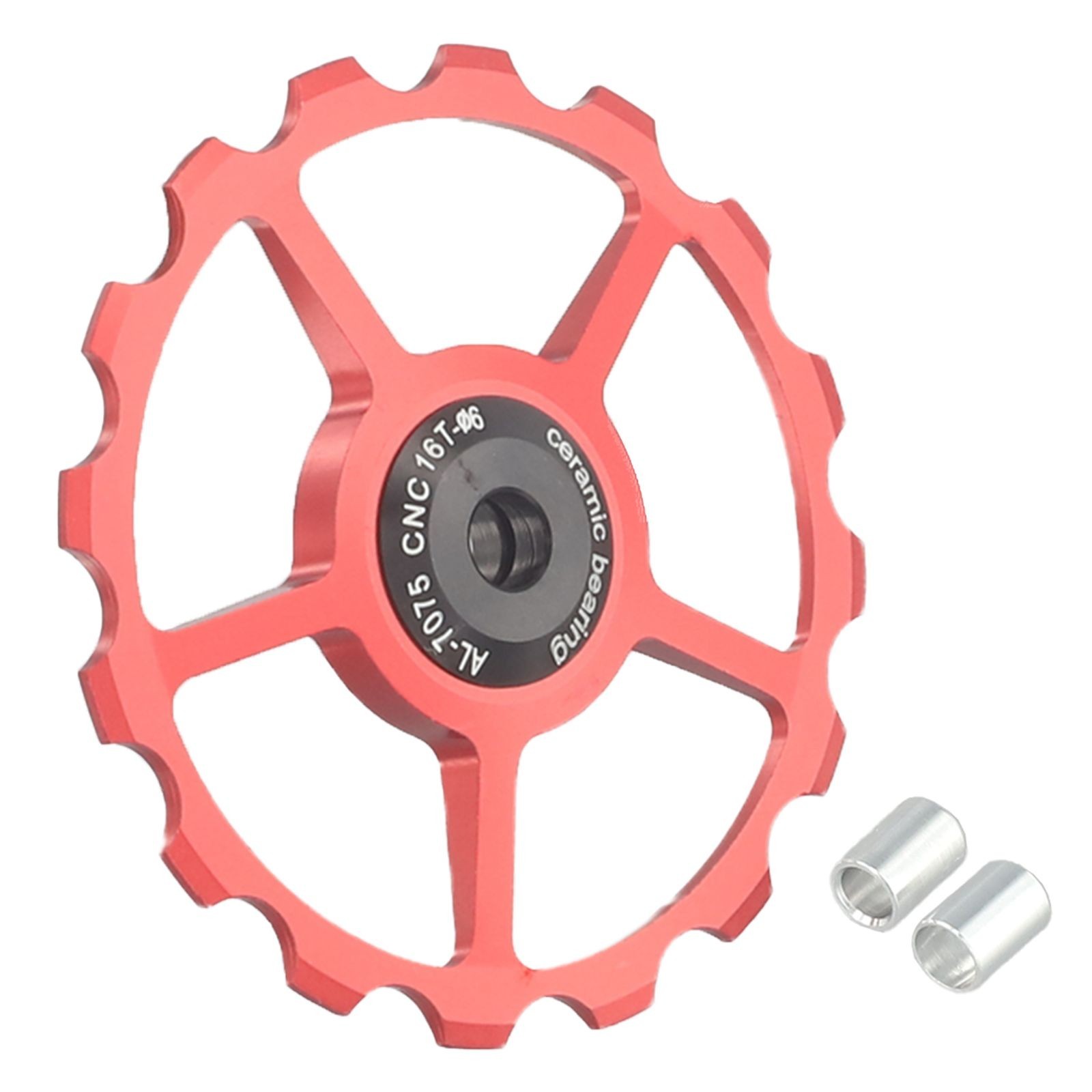 Pratical Rear Derailleur Pulley Aluminum Alloy Ceramics Sealed Steel Bearing
