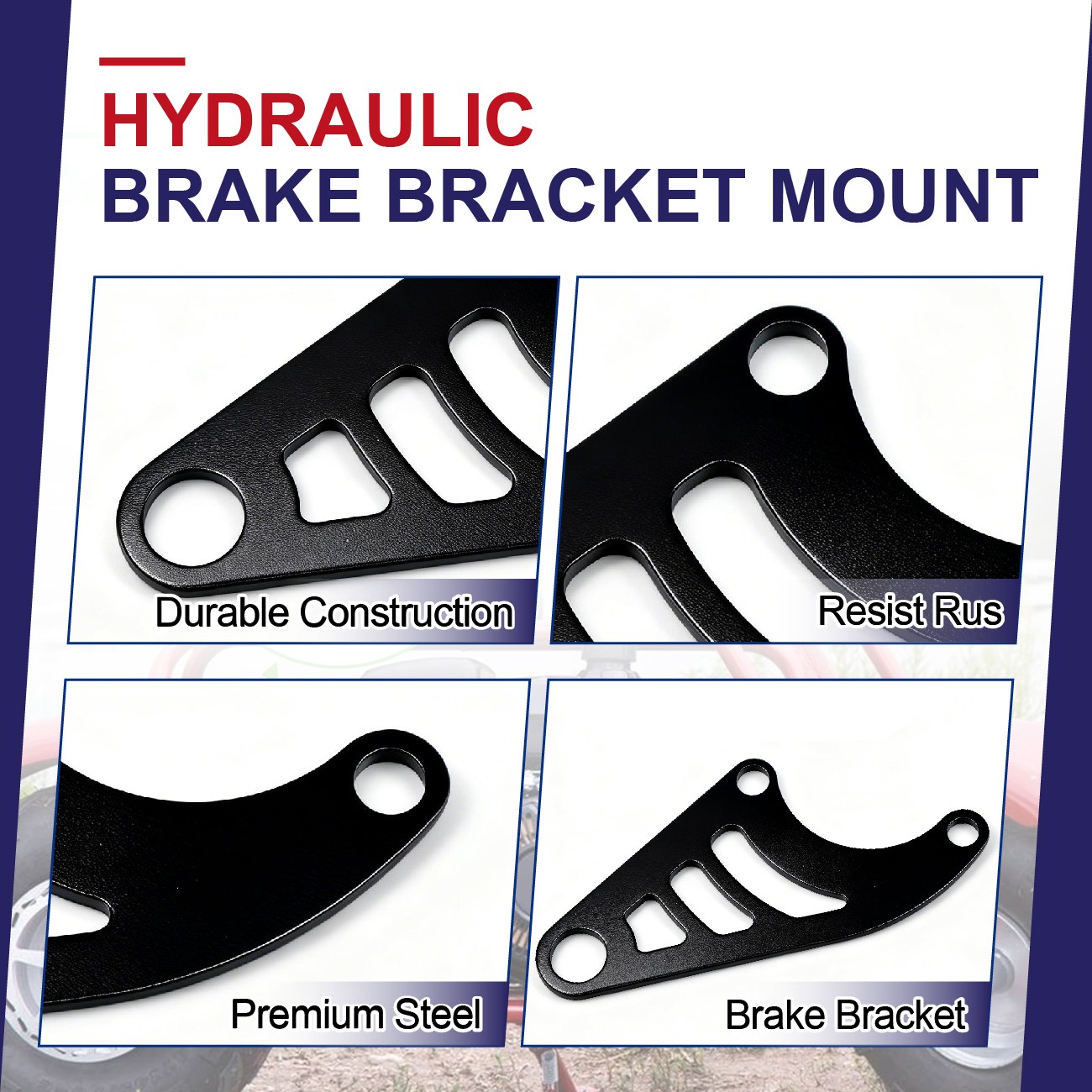 Mini Bike Hydraulic Brake Bracket Kit For Coleman CT100U 98cc 3.0HP Minibike