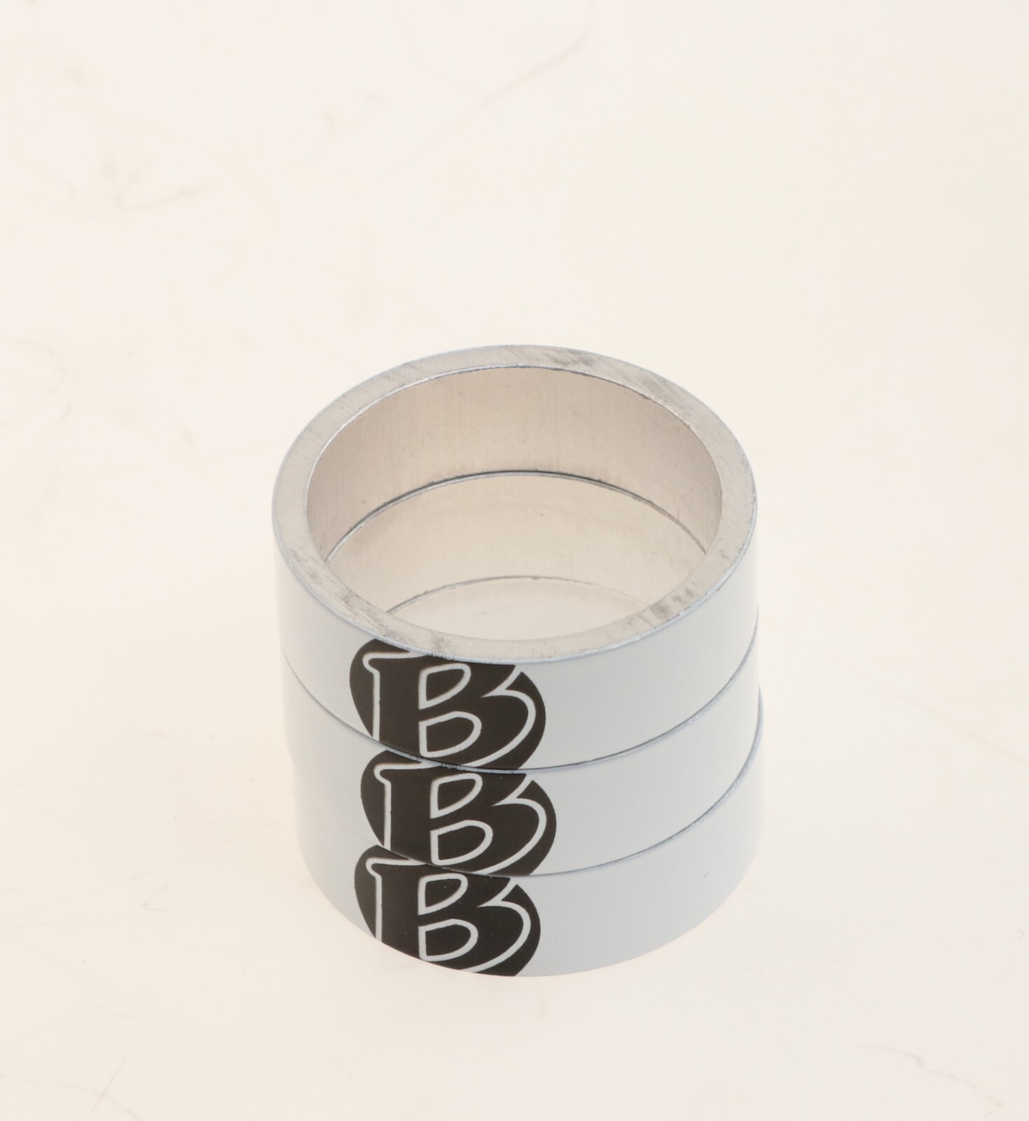 Bontrager 1 1/8″ Alloy Spacer 10mm 1cm Bike Headset Spacer White – 3-Pack – NEW