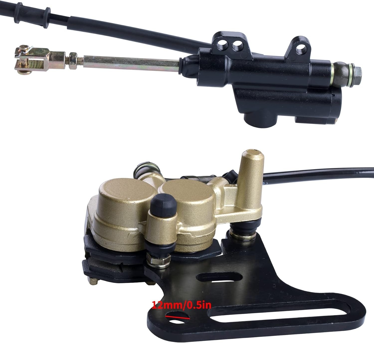 Durable 12mm Hydraulic Brake Caliper with Lifetime for Dirt Bikes