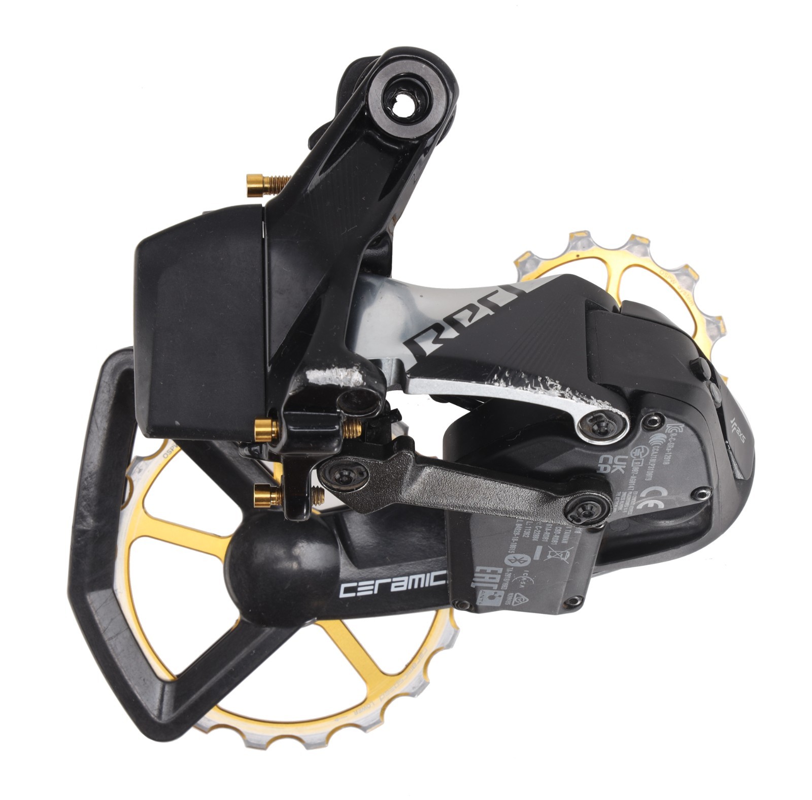 SRAM Red eTap XPLR AXS 1x 12s D1 Gravel Bike R Derailleur 44T CeramicSpeed OSPW