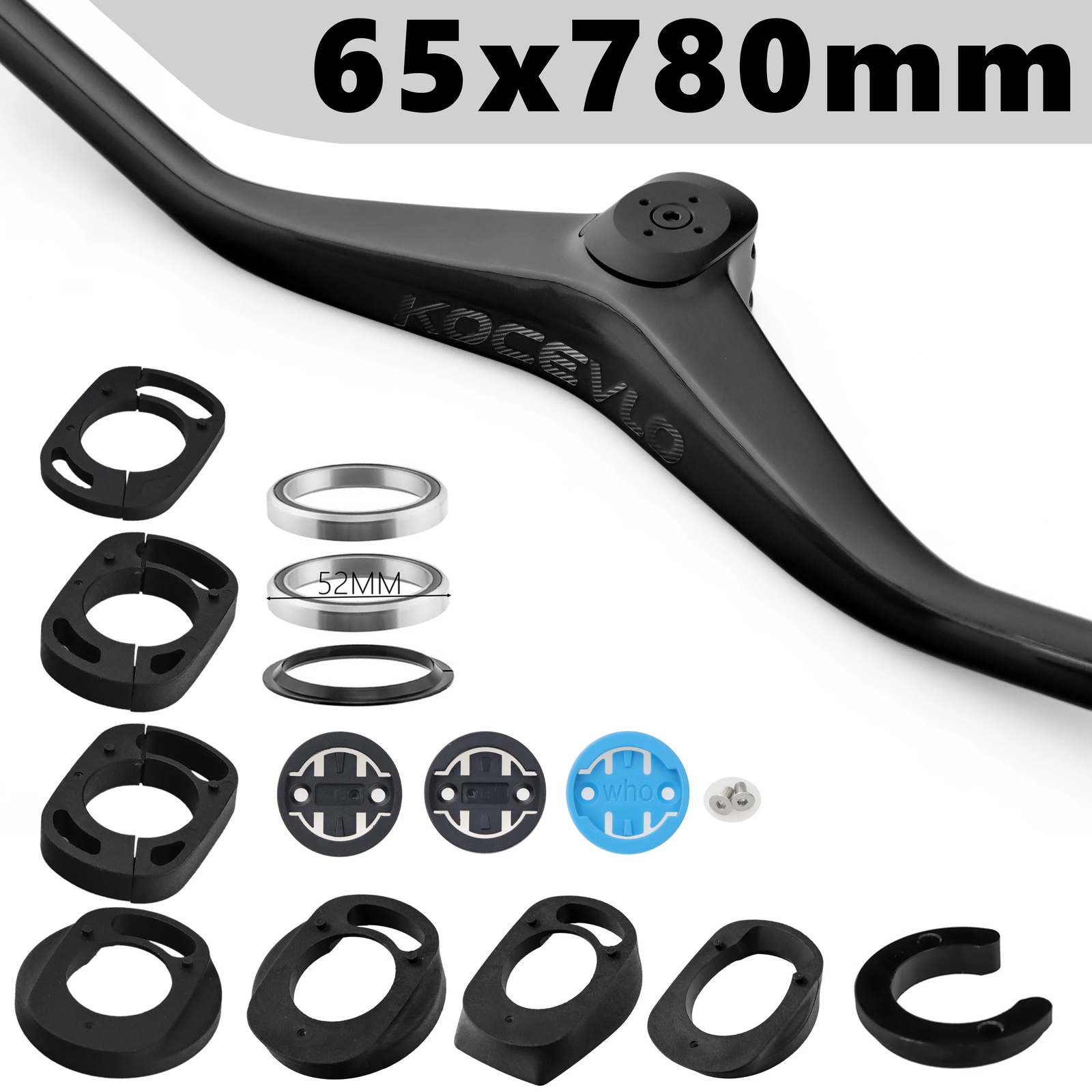 MTB Carbon Internal Cable Integrated Handlebar for MTB XC Bike 780mm Width
