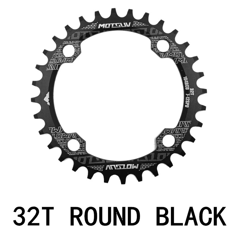 MTB Bicycle Round Narrow Wide Chainwheel 32T-38T 104BCD Circle Chainring