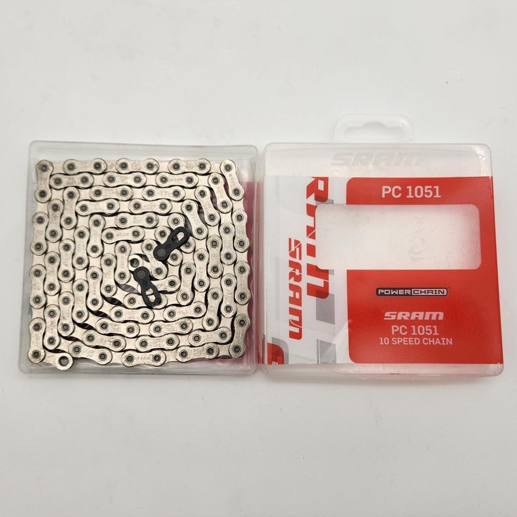 SRAM PC-1051 10-Speed 114 Links Silver Bicycle Chain OPEN PACKAGE