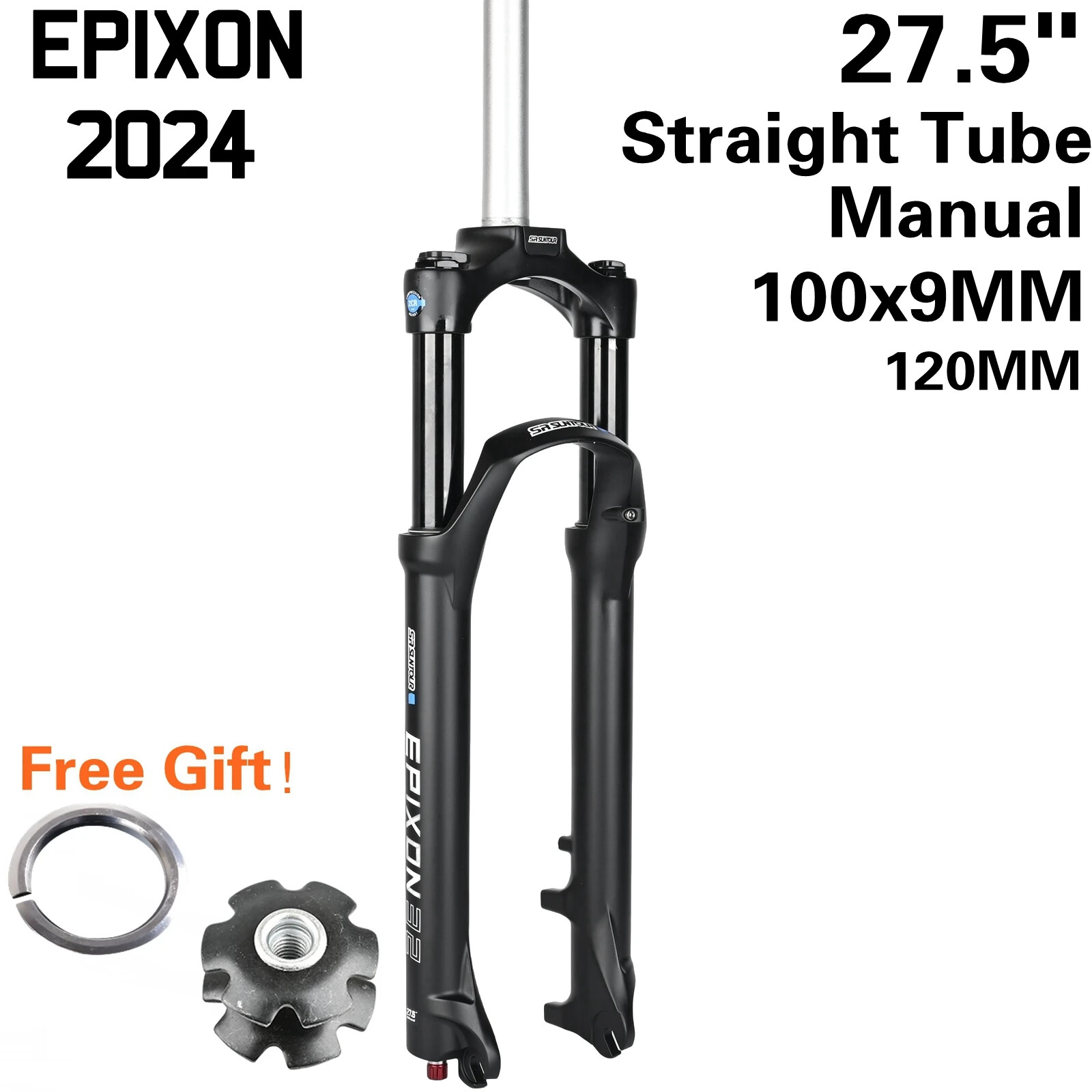 26 27.5 29 Inch Mountain Bike Suspension Fork 100/120mm Air Damping Remote Fork