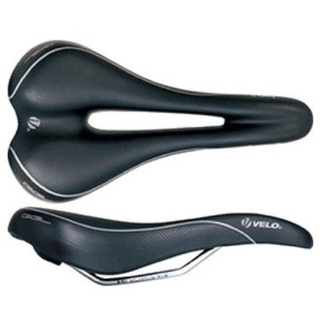 Voam Eagle O Bike Saddle PU Gel Center Cutout Steel Rails, L264xW139mm