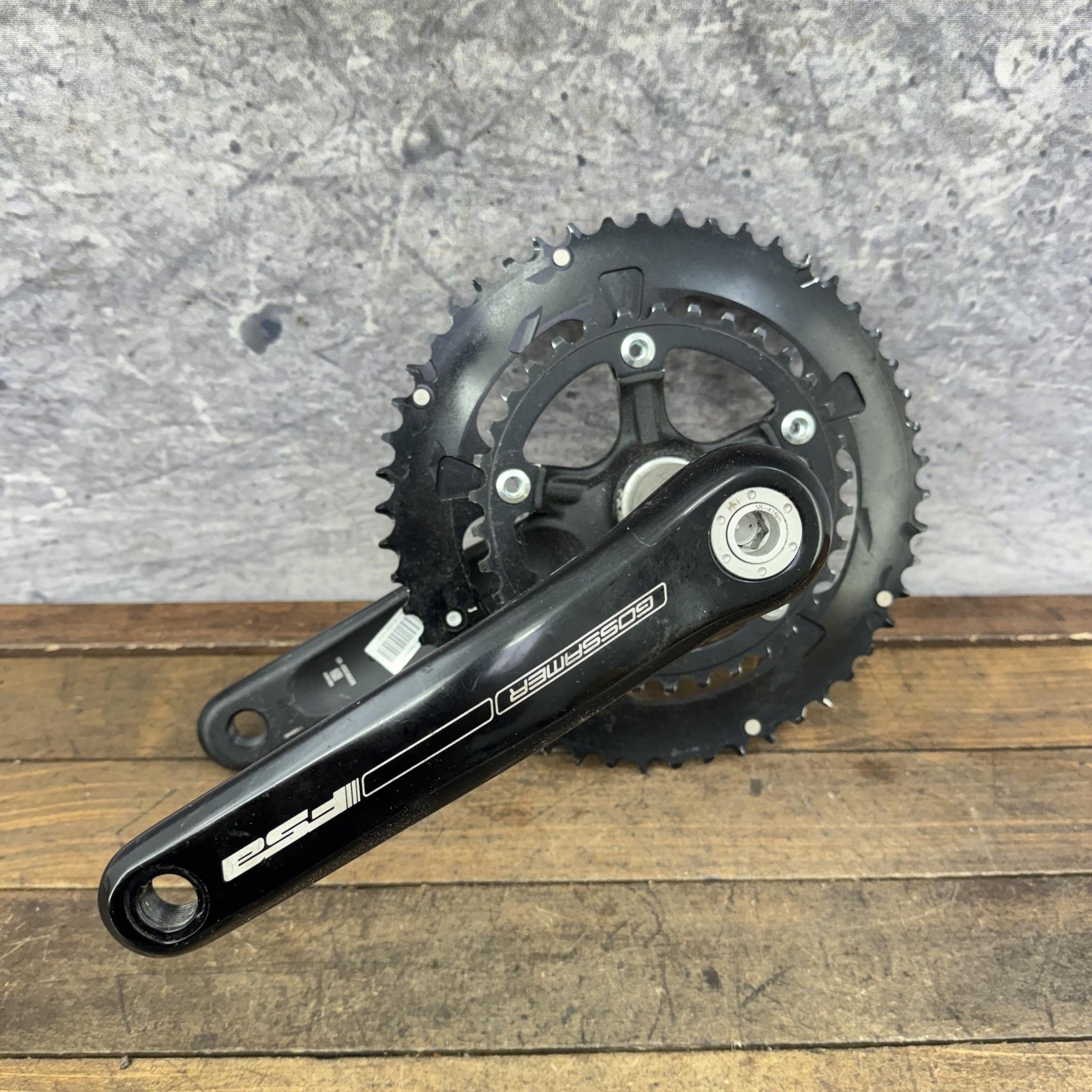 FSA Gossamer Crankset 172.5mm BB30 50/34T 110mm BCD Road Double Black Bike