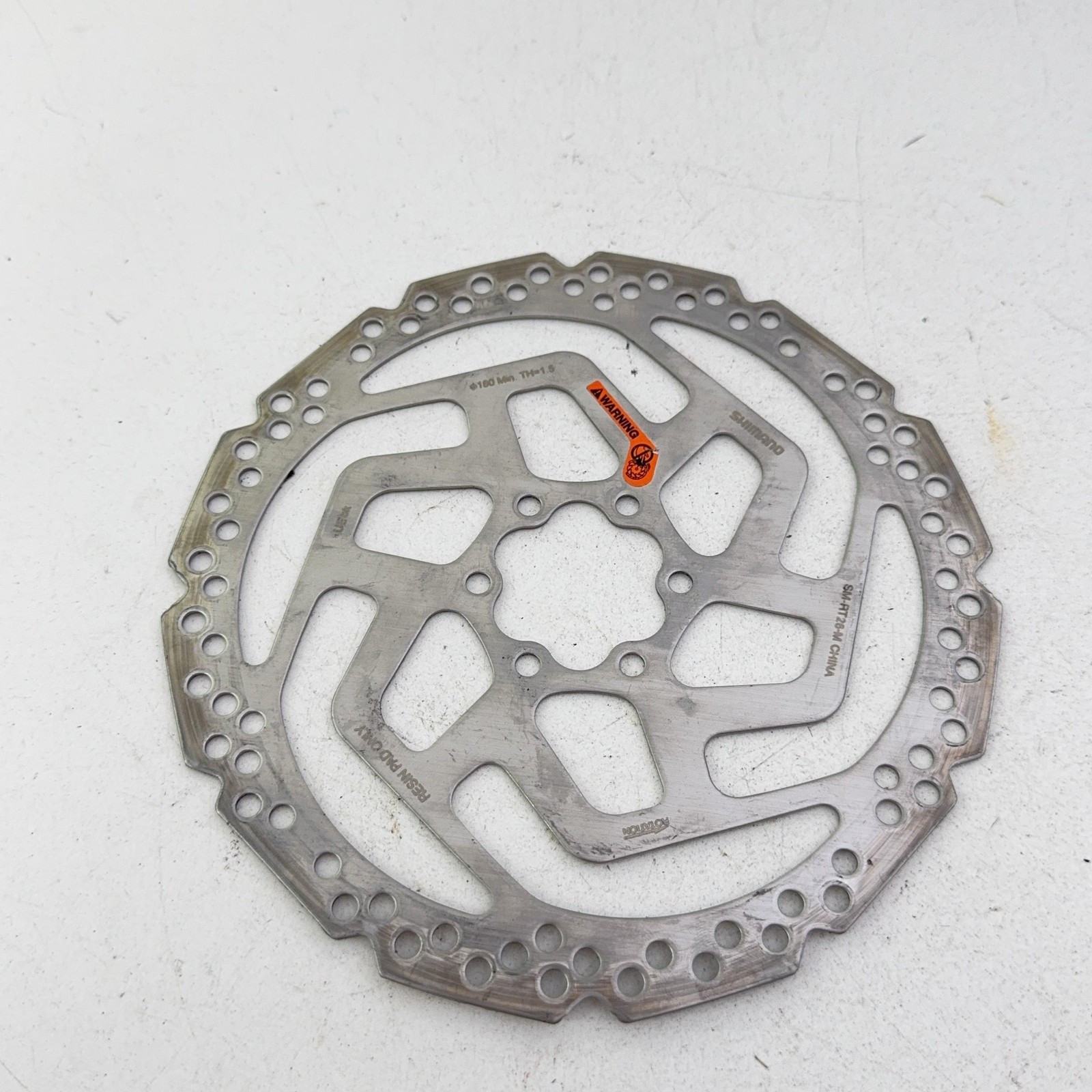 Shimano SM-RT26-M Disc Brake Rotor 180mm 6-Bolt Silver Resin Pad Only A15
