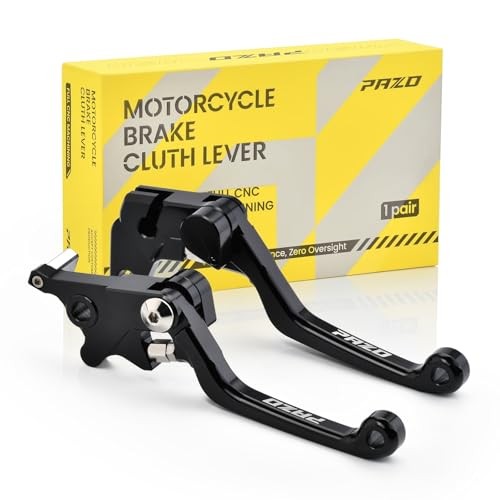 PAZO Gloss Black Dirt Bike Clutch Brake Levers CRF300F / CRF250F / CRF230F