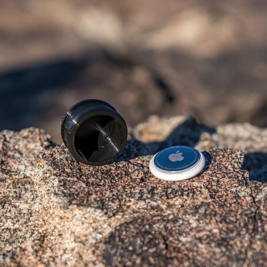 Stealth Tag Fox 36 Fork- Smallest AirTag mountain bike holder to track a bike