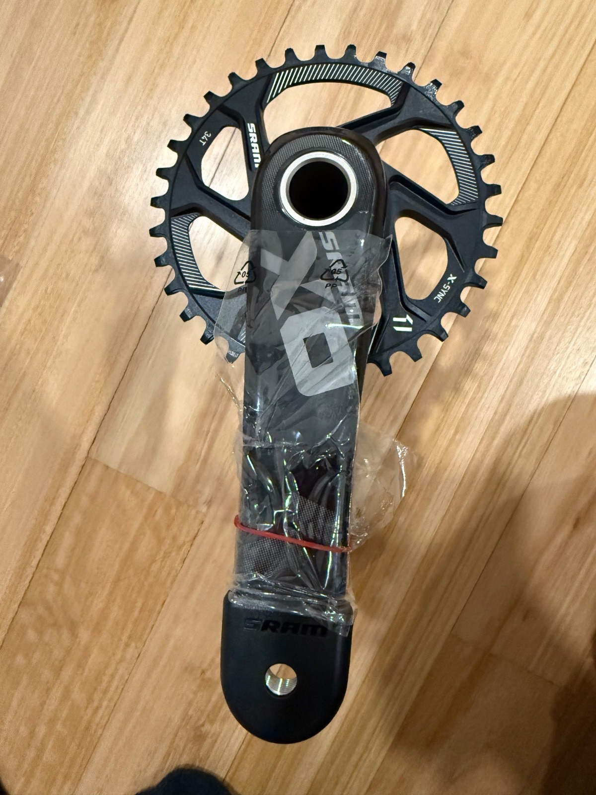 Carbon fiber SRAM X01 All Downhill Crankset, Size: 165 MM 34T GXP