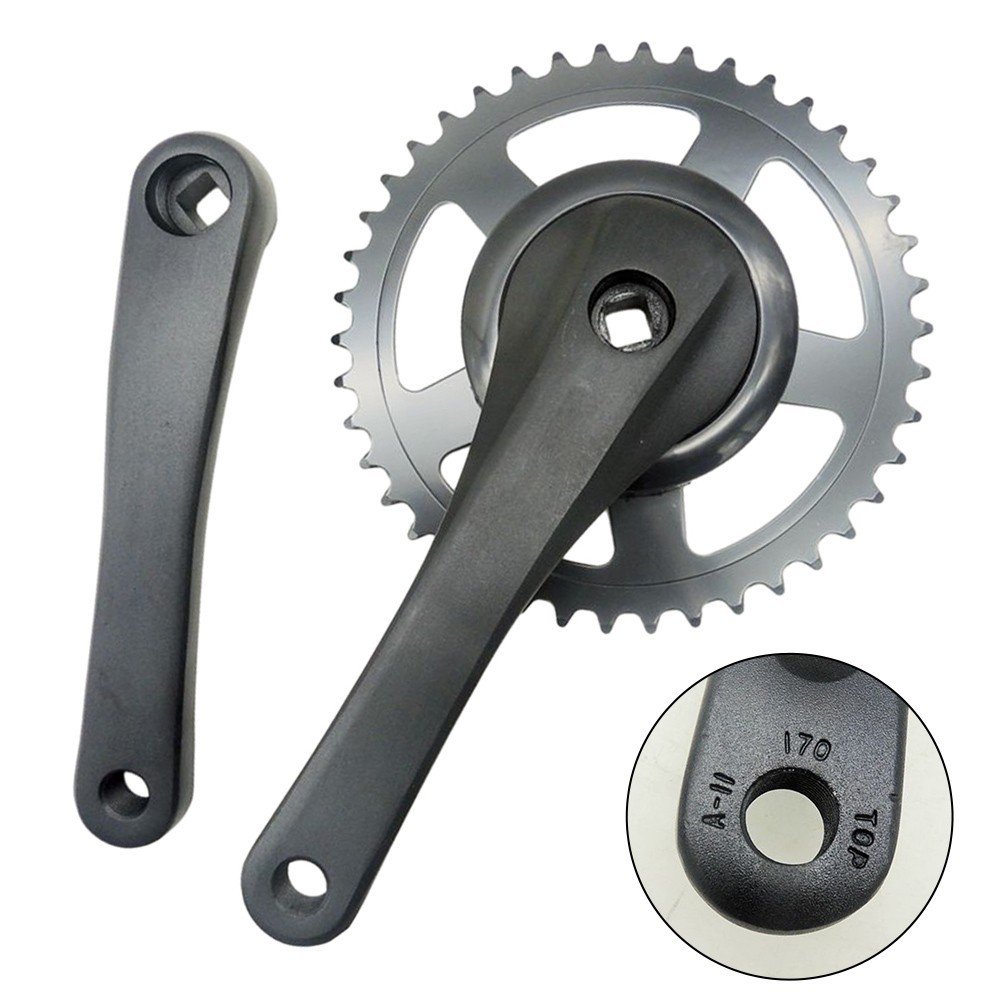Premium For Fixie Bike Chainset 42T 170mm Crankset for Electric and MTB Bikes