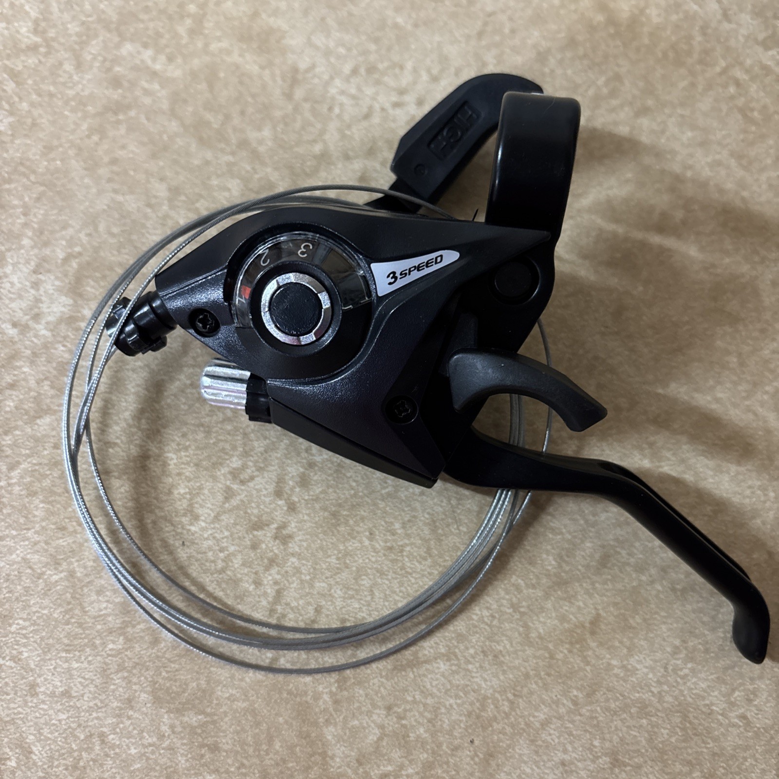 SHIFTER SET HB ST-EF51-7 TRIGGER / V-BRAKE 2F 7×3 BLACK for 21 speeds