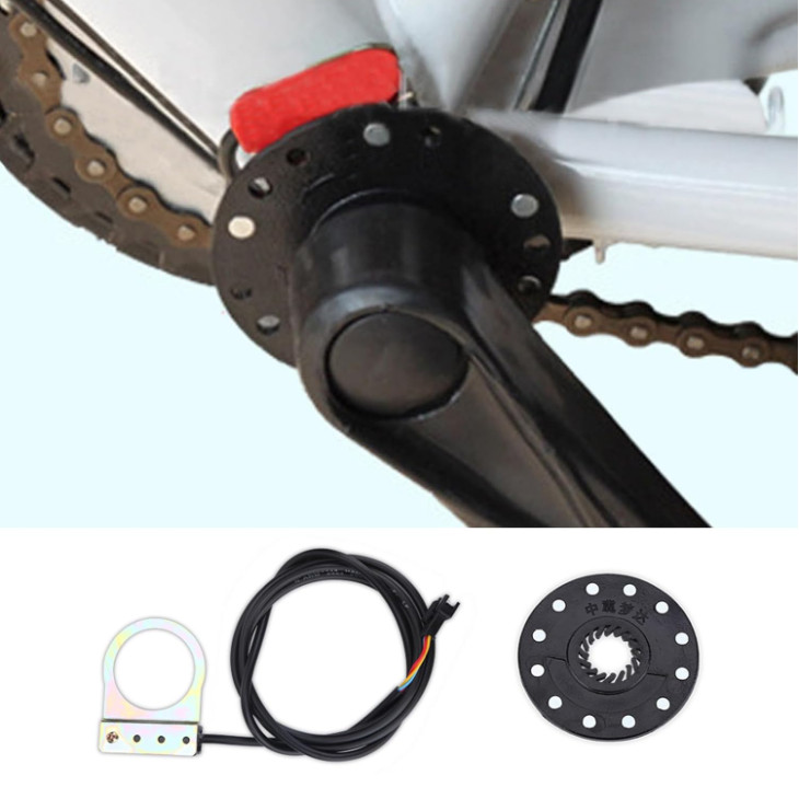 E Bike PAS System Assistant Sensor, 12 Magnets, Electric Power Pedal Assist Sens