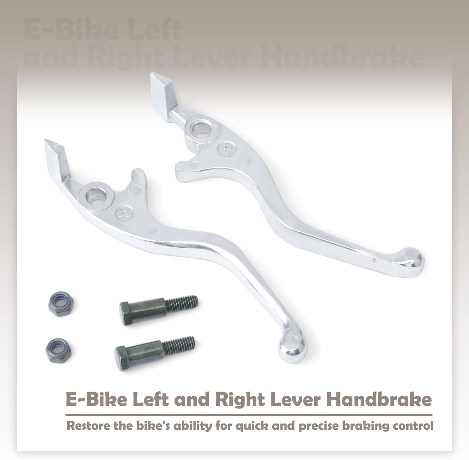 1 Pair Left and Right Lever Handbrake Compatible with Tuttio Soleil01 E-Bike,