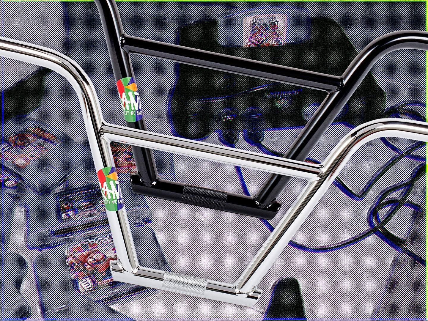 RANT NSIXTY 4PC BARS BMX HANDLEBARS 9.5″ 100% CHROMOLY SHADOW SUBROSA CHROME NEW