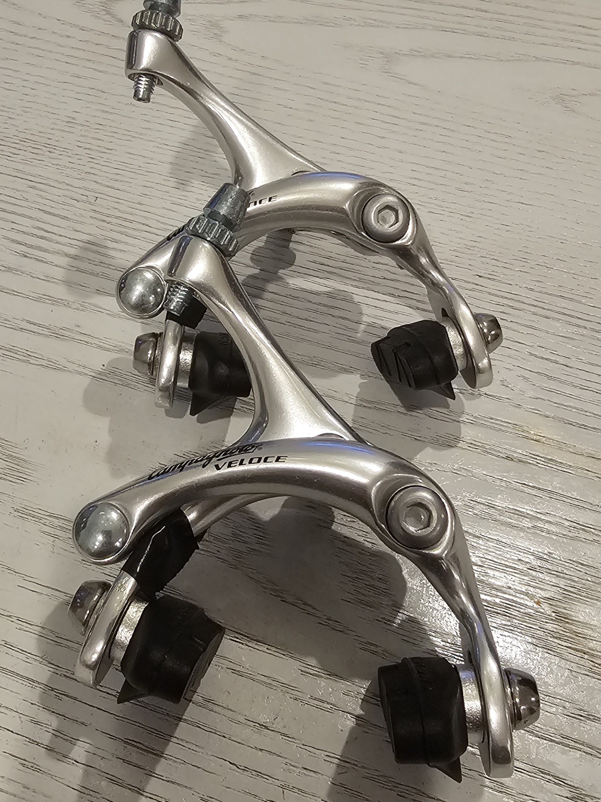 Campagnolo Veloce Brake Calipers | Dual Pivot | Silver Alloy | Vintage NOS