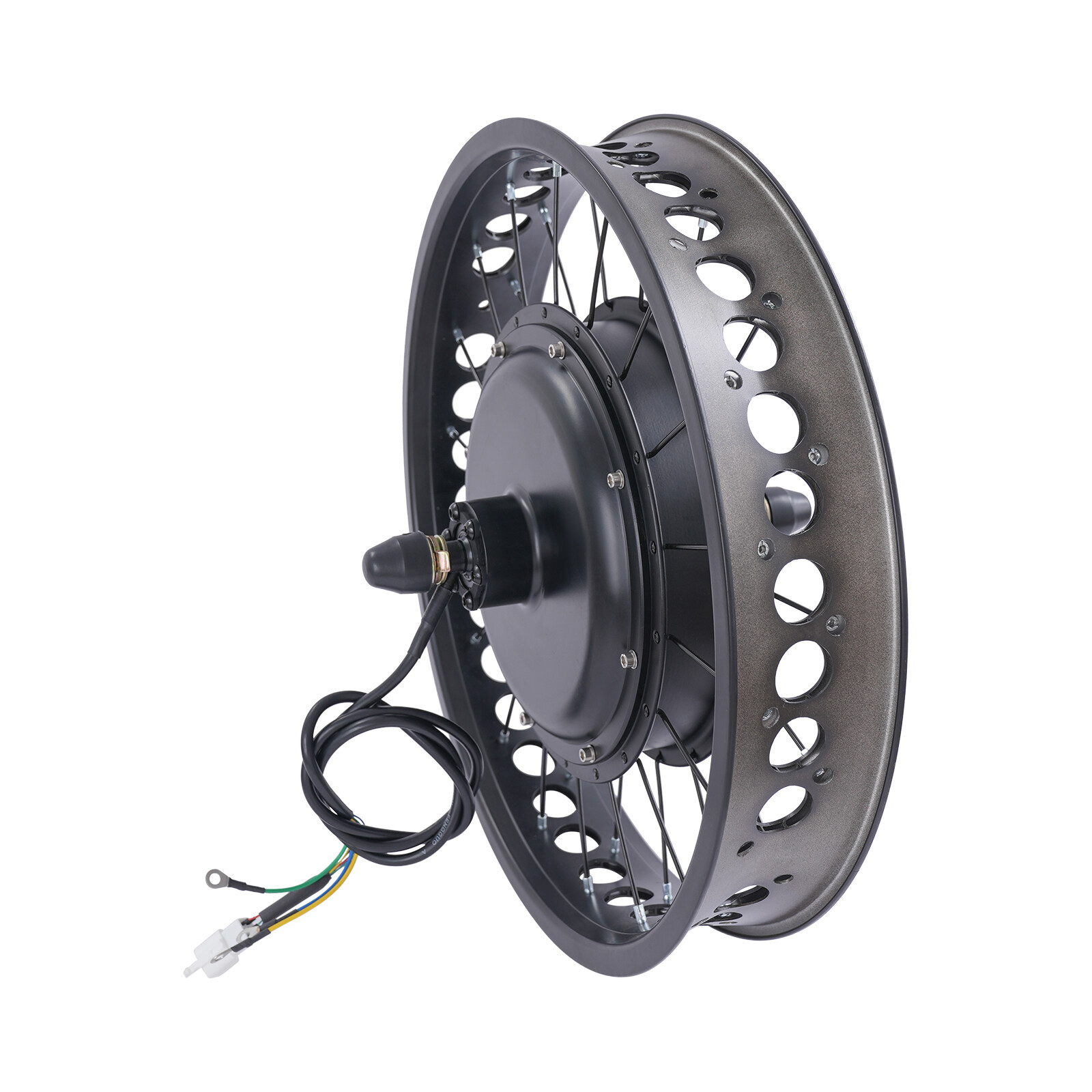 20″ 48V Fat Tire Electric Bike Rear Wheel Hub Motor Snow Bike Conversion Kit 2kW