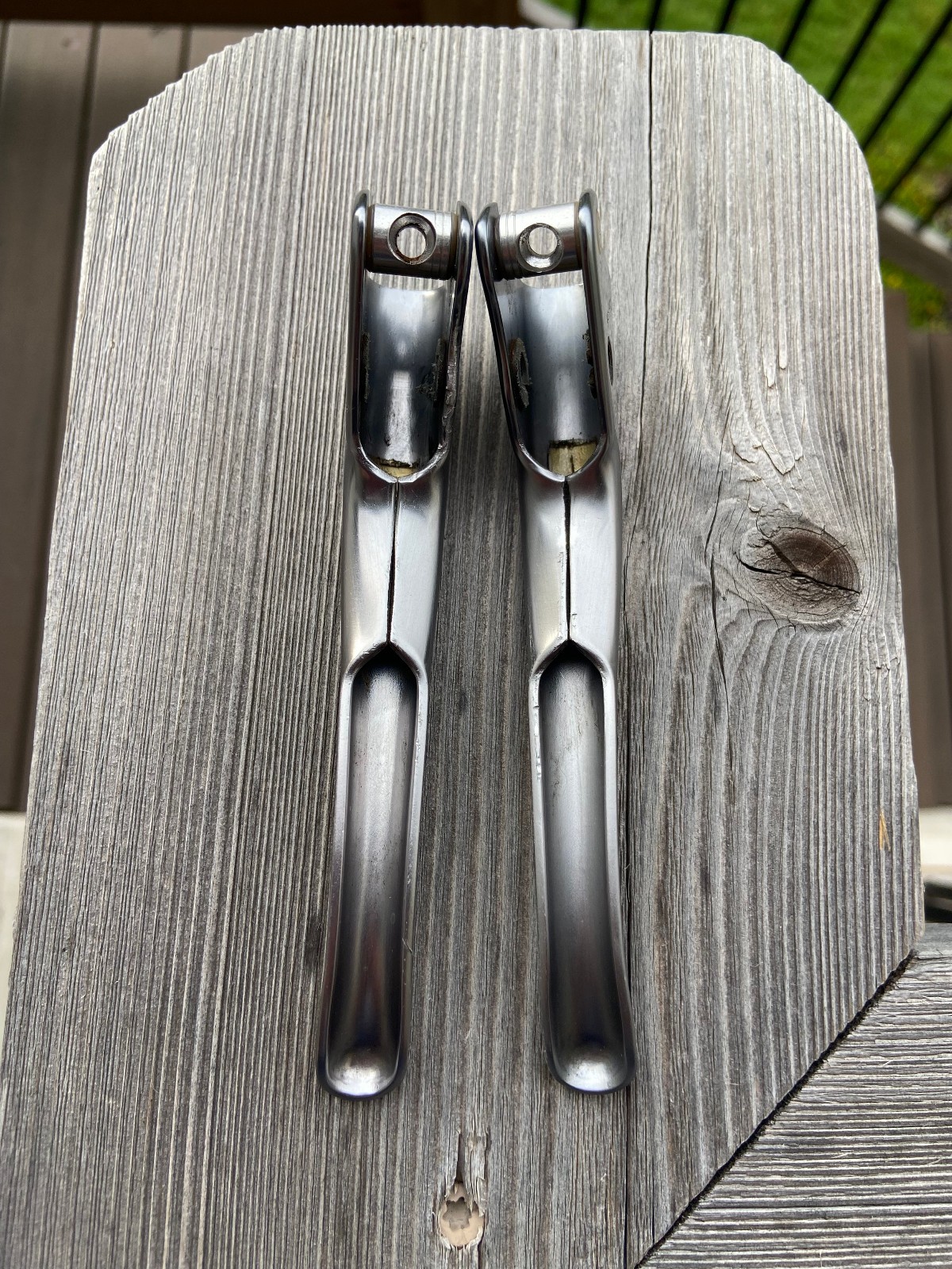 Shimano Dura-Ace BL-7402 Brake Lever Blades Pair Silver Parts Only