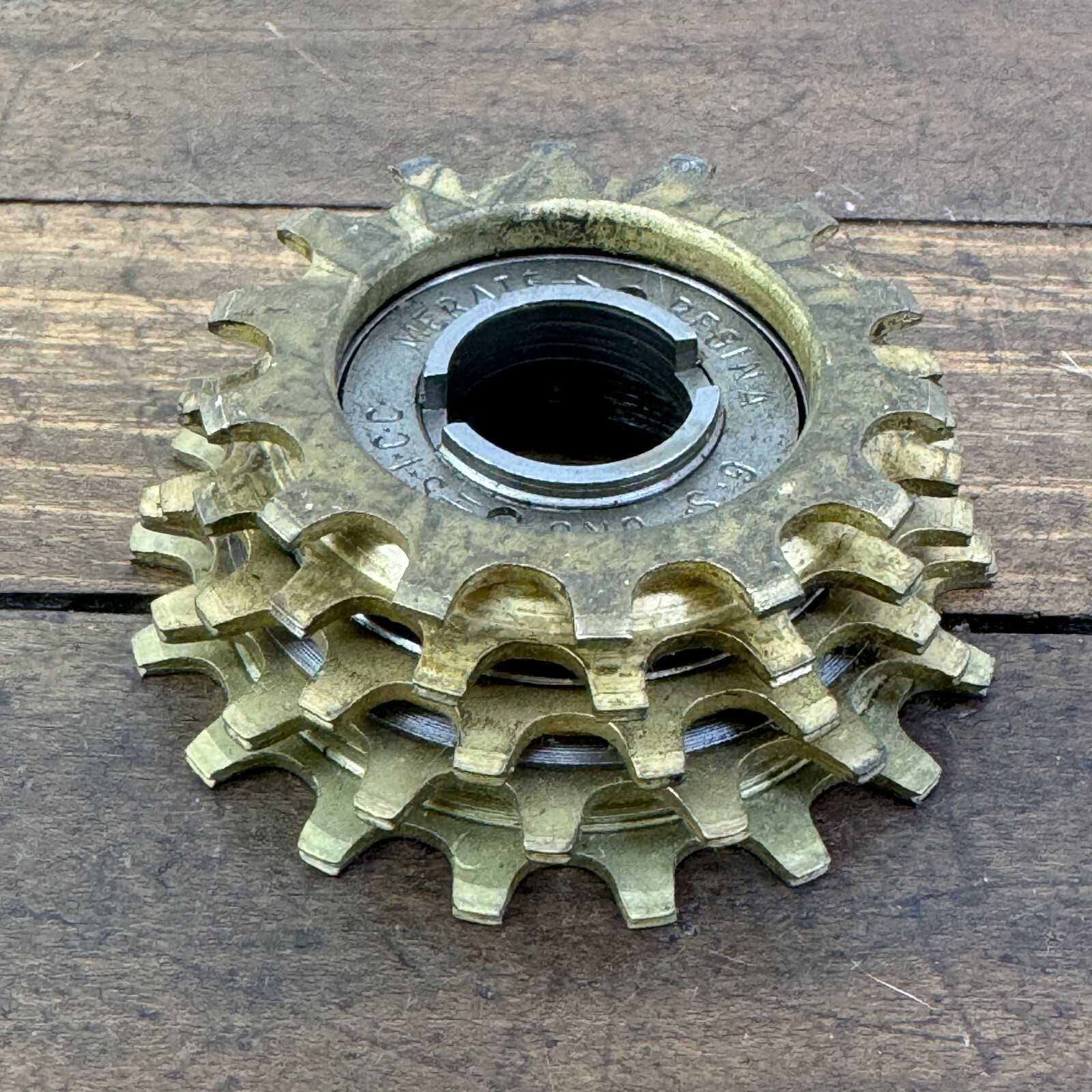 Vintage Regina GS Oro Freewheel French Thread 18 Tooth 5 Speed 14 Tooth Gold