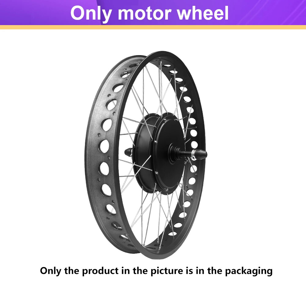 48V 2000W 20 24 26in Snow Fat Tire Electric Bike Rear Rotate Brushless Hub Motor