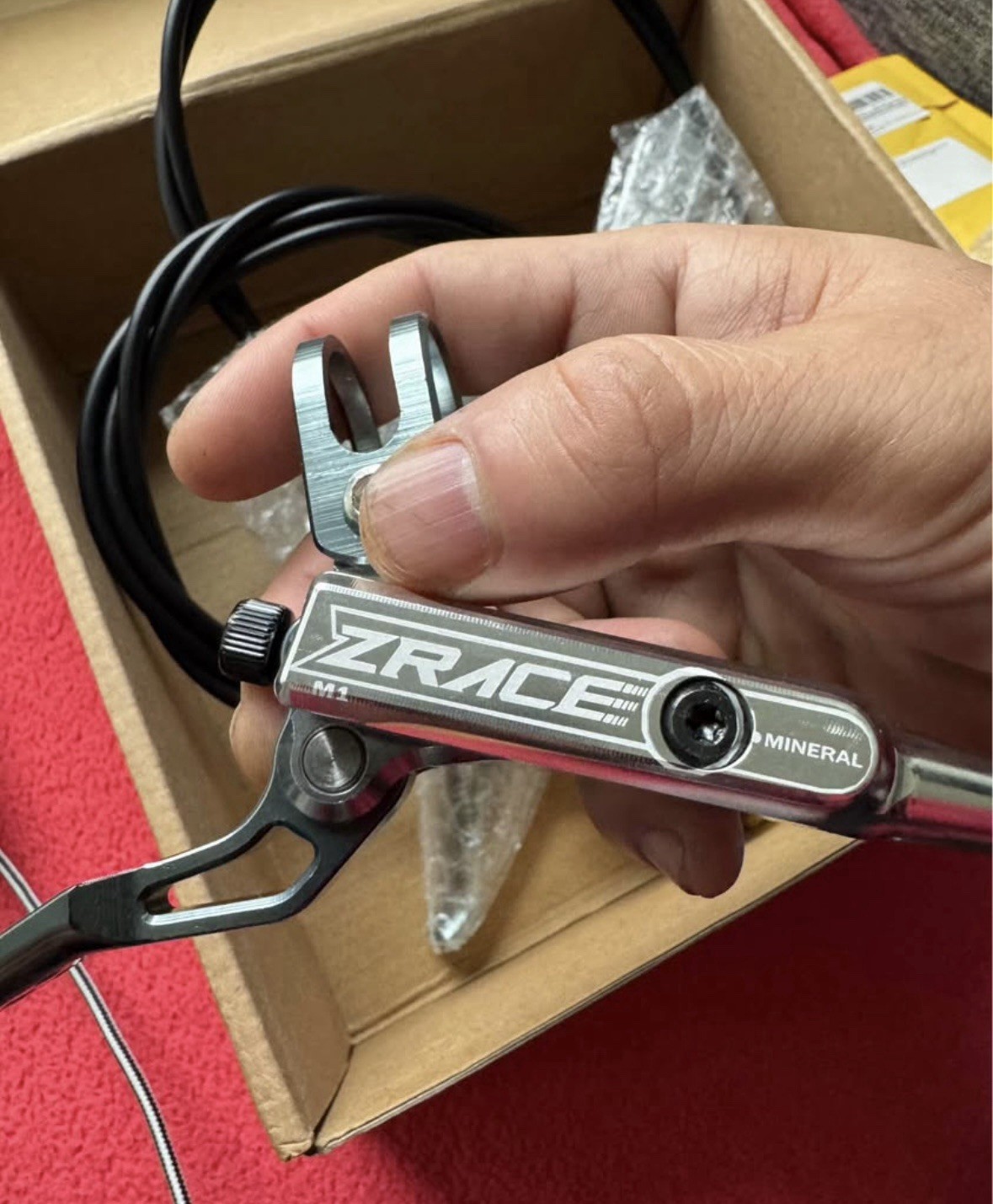 Zrace Ultralight 4 Piston MTB Brakeset Hydraulic Brakes MTB Trail E-Bike 478g