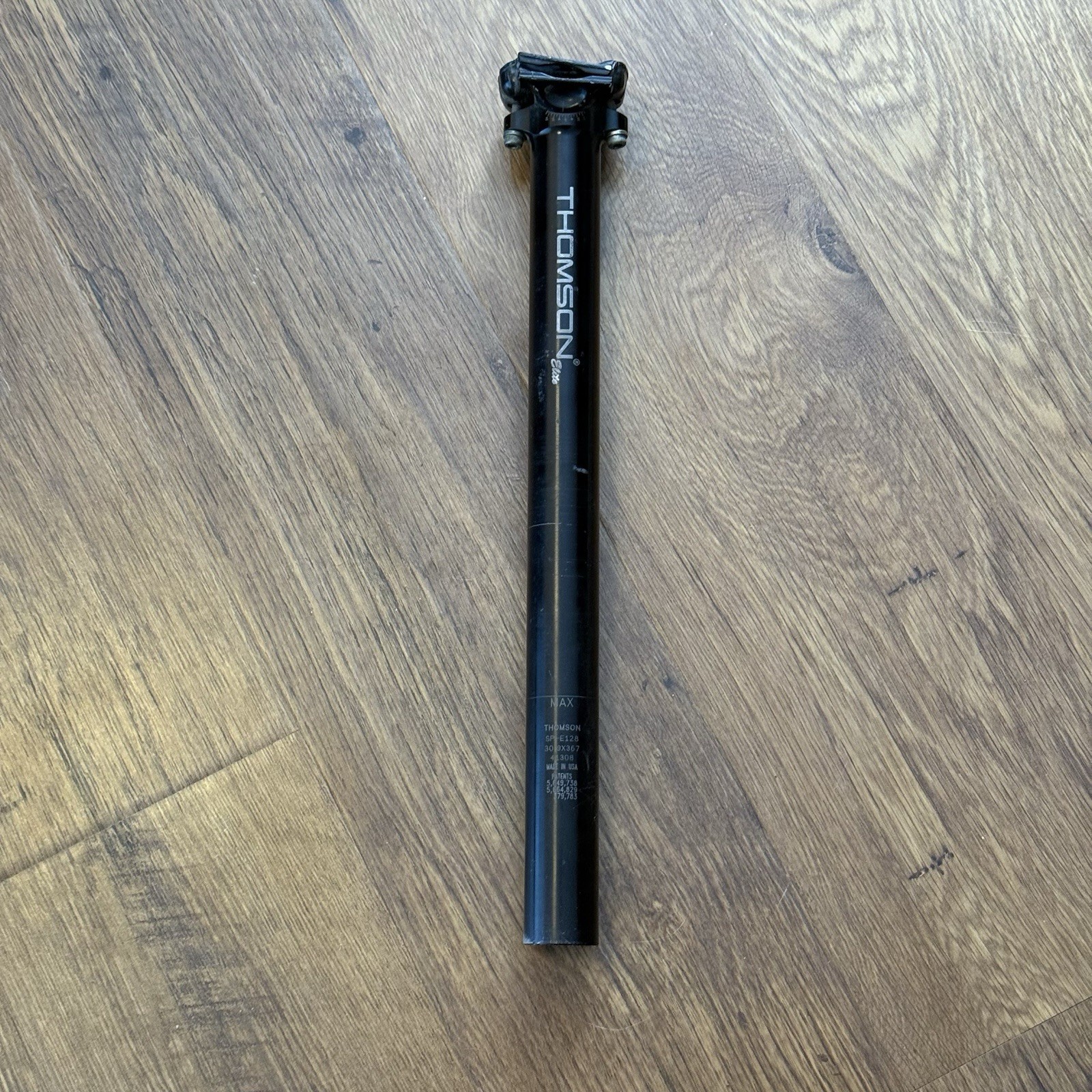 Thomson Elite 30.9 x 367mm Seatpost – Zero Offset, Black