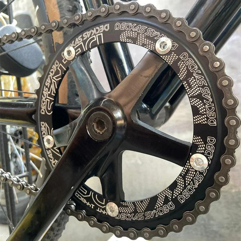 144BCD Fixed Gear Round Chainring Track Bike 44T-58T Single Speed Chainwheels