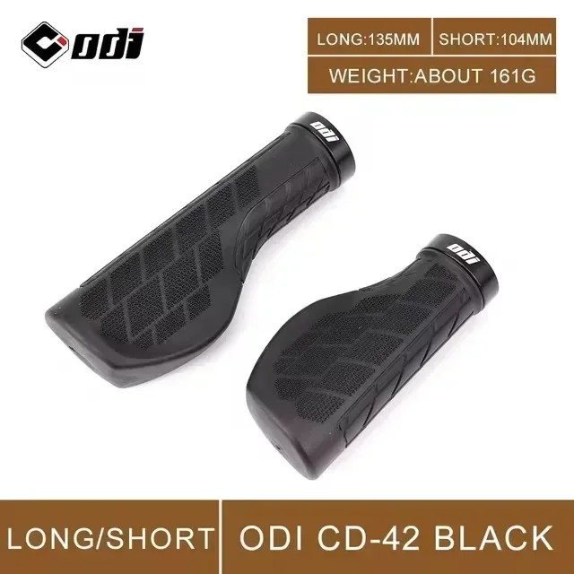 MTB Bike Handlebar Grips Ergonomic Rubber Anti Slip Long Short Bicycle Grips