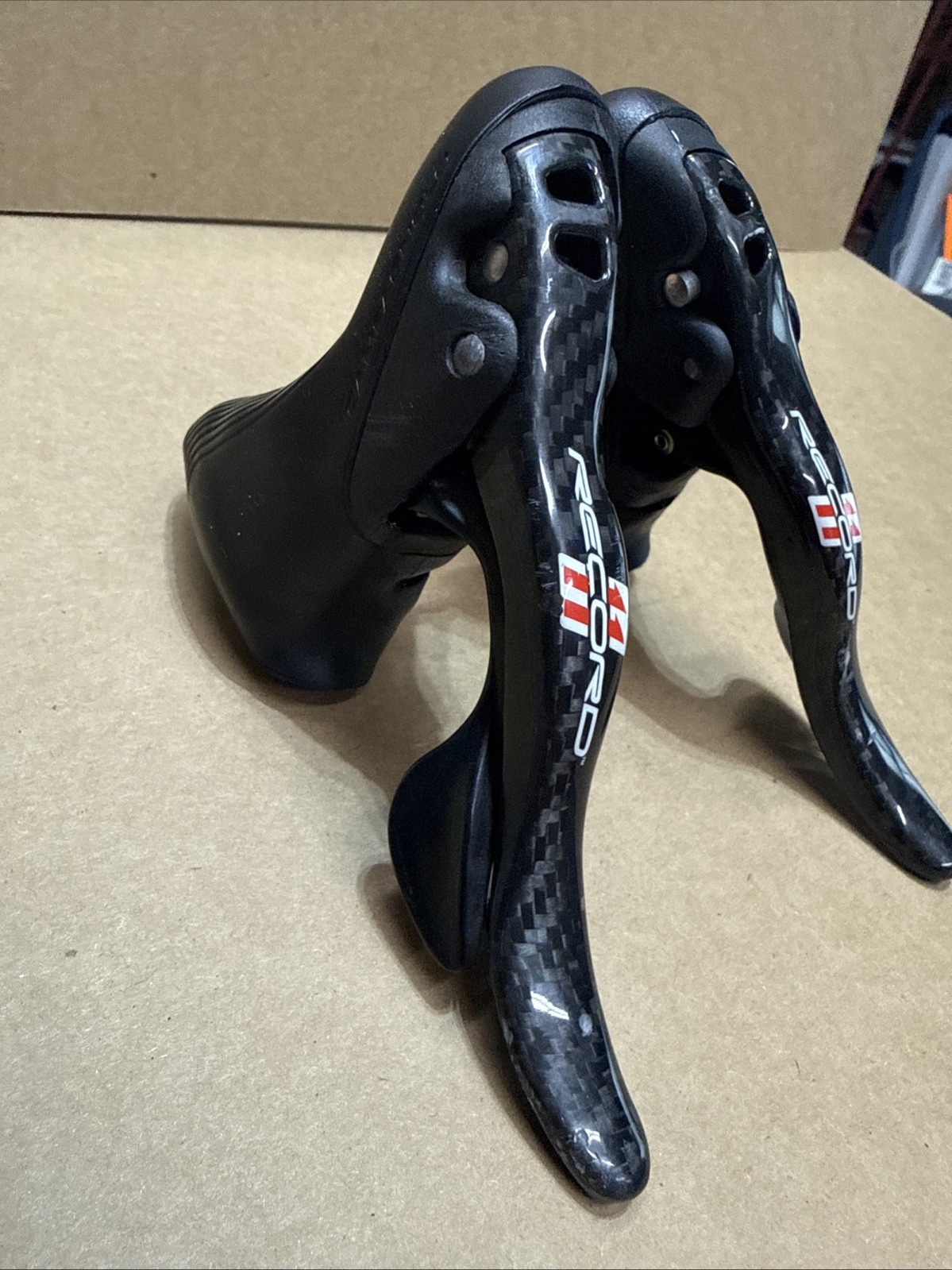 Campagnolo Record Carbon Fiber 11 Speed Ergopower Levers Shifters brd54