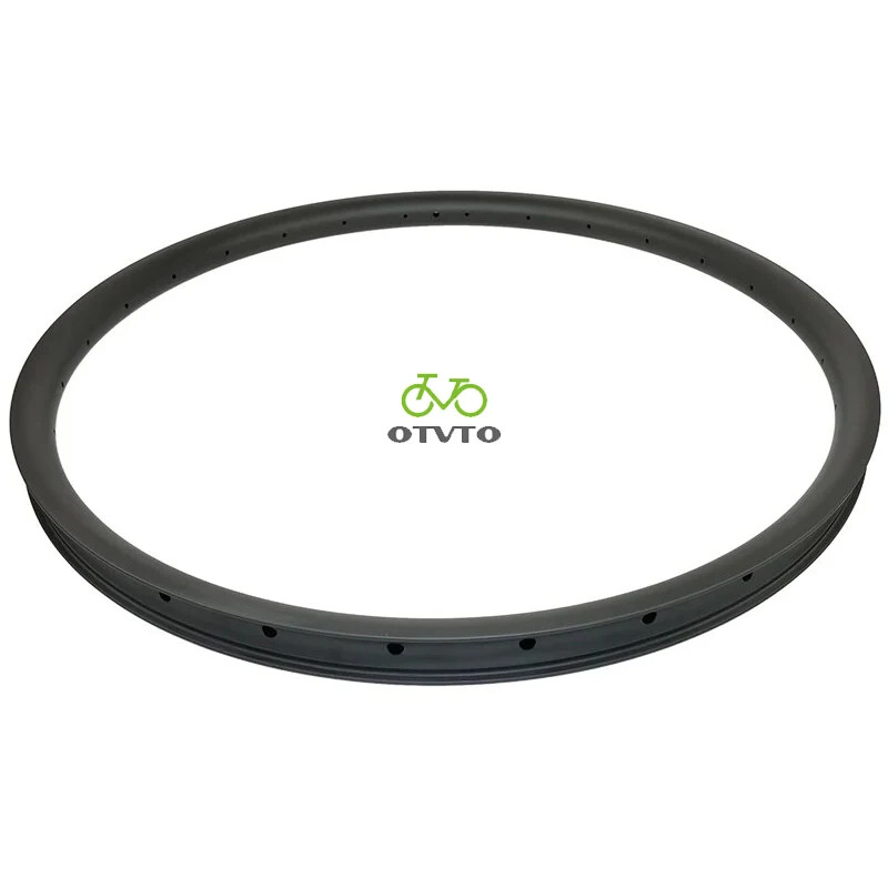 Carbon MTB XC AM Bicycle Rim 29er Asymmetry 25mm Deep Hookless UD Matte Glossy