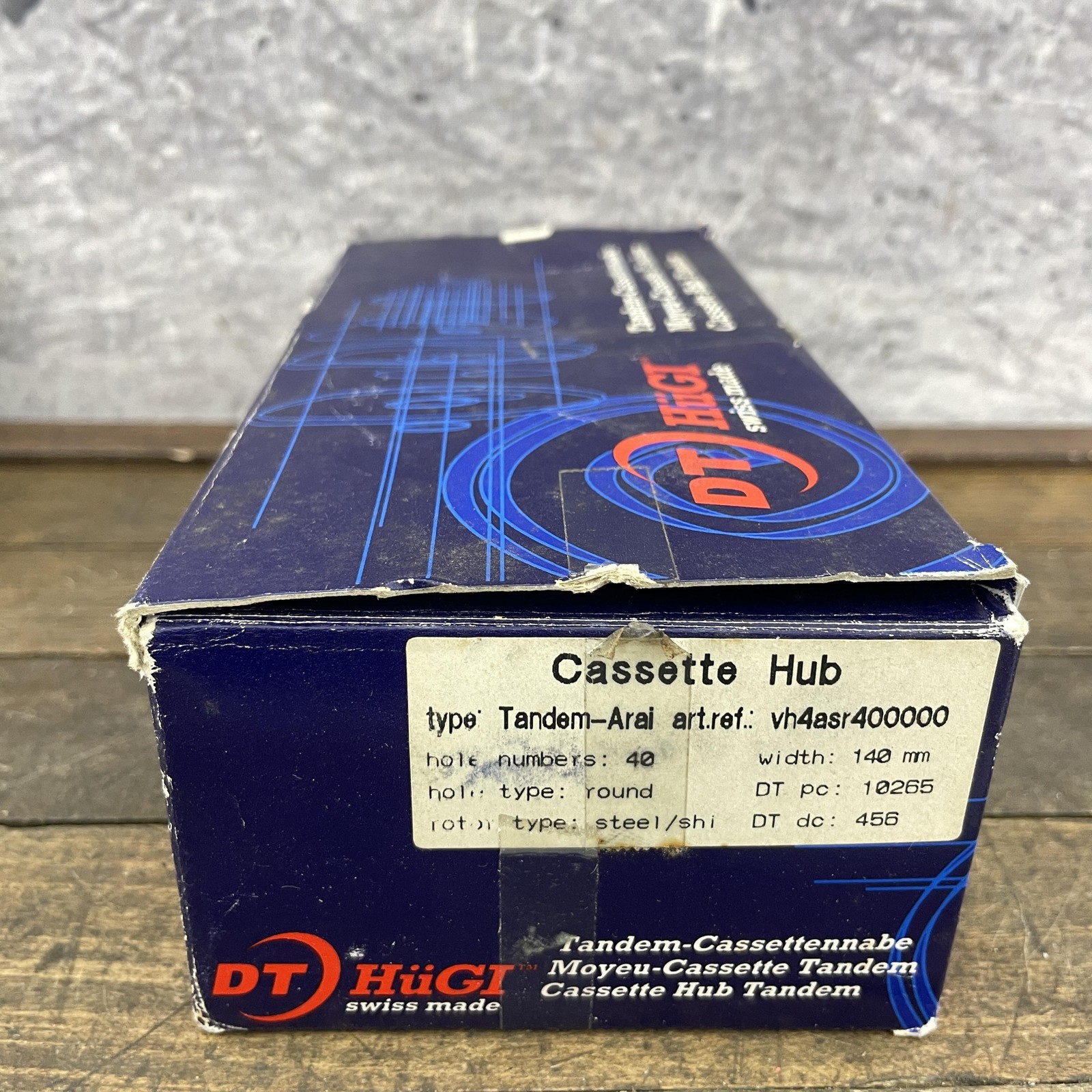 DT Hügi Compact Tandem Rear Hub NOS New Shimano 40h 140mm Arai Drum Brake