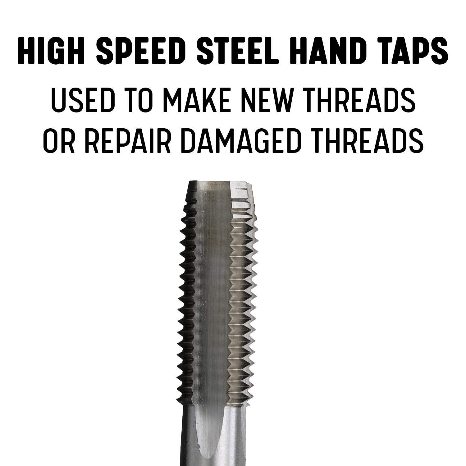 Bike Pedal thread repair kit, Right Hand and Left Hand Thread Tap Set, 9/16 x…
