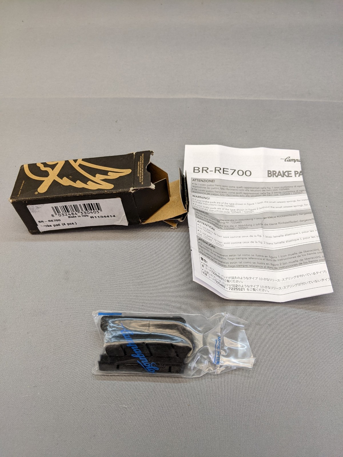 Campagnolo Record Brake Pads – Set of 4, BR-RE700, New
