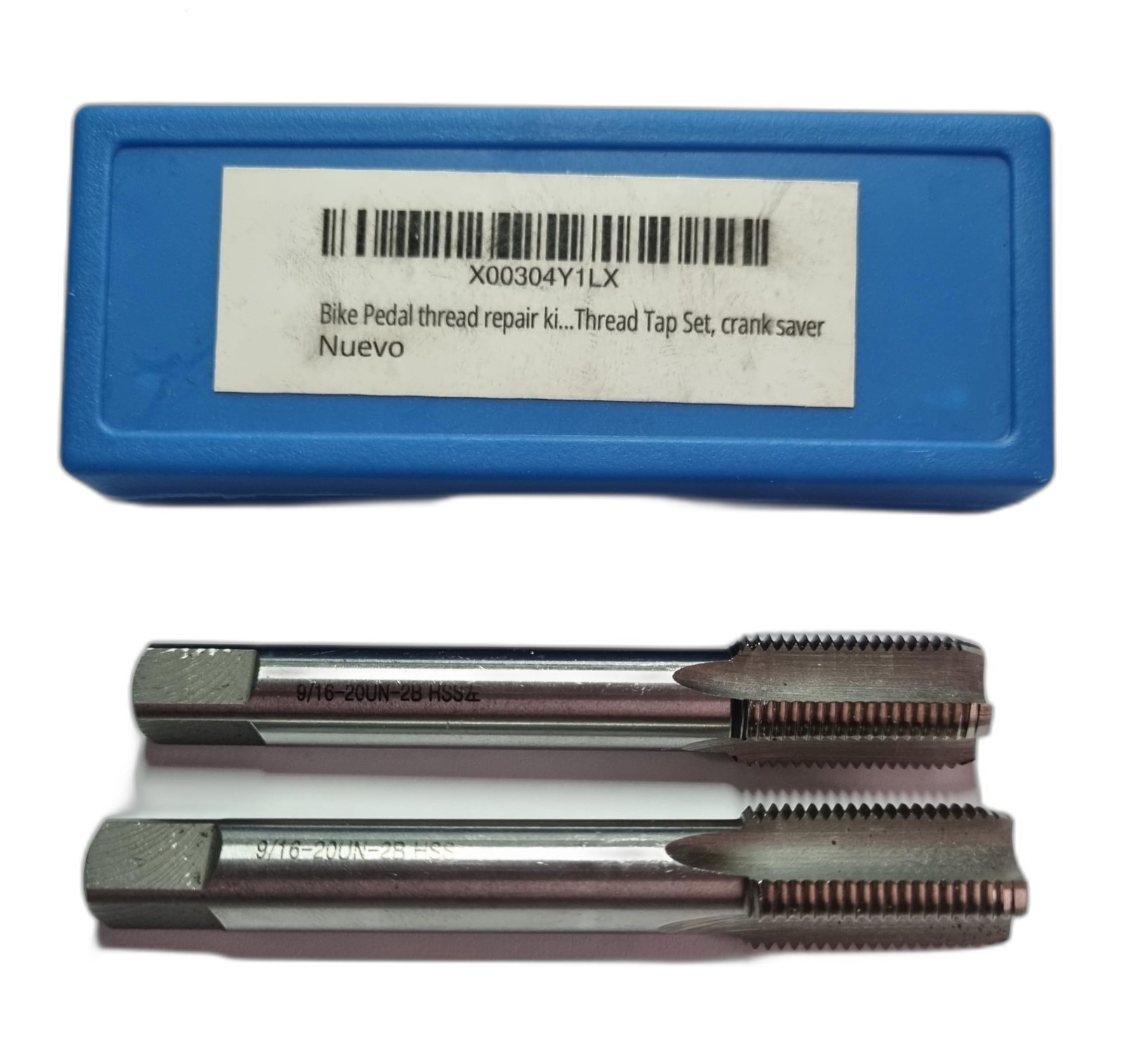 Bike Pedal thread repair kit, Right Hand and Left Hand Thread Tap Set, 9/16 x…
